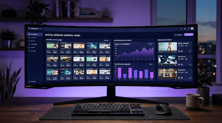 Dashboard Domus Signage — controllo digital signage cloud